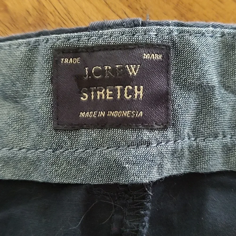 J. Crew stretch  navy  shorts  Sz 36  EUC